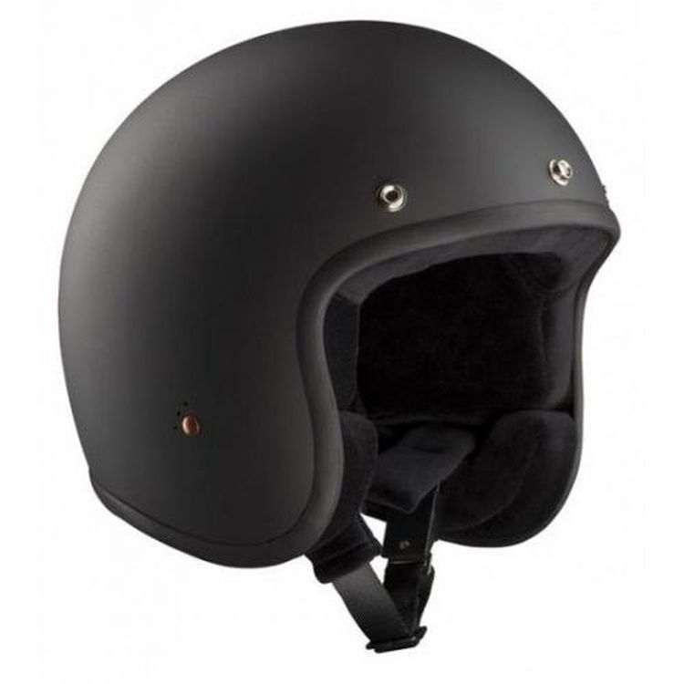 Bandit Jet ECE Open Face Motorcycle Helmet - Matte Black